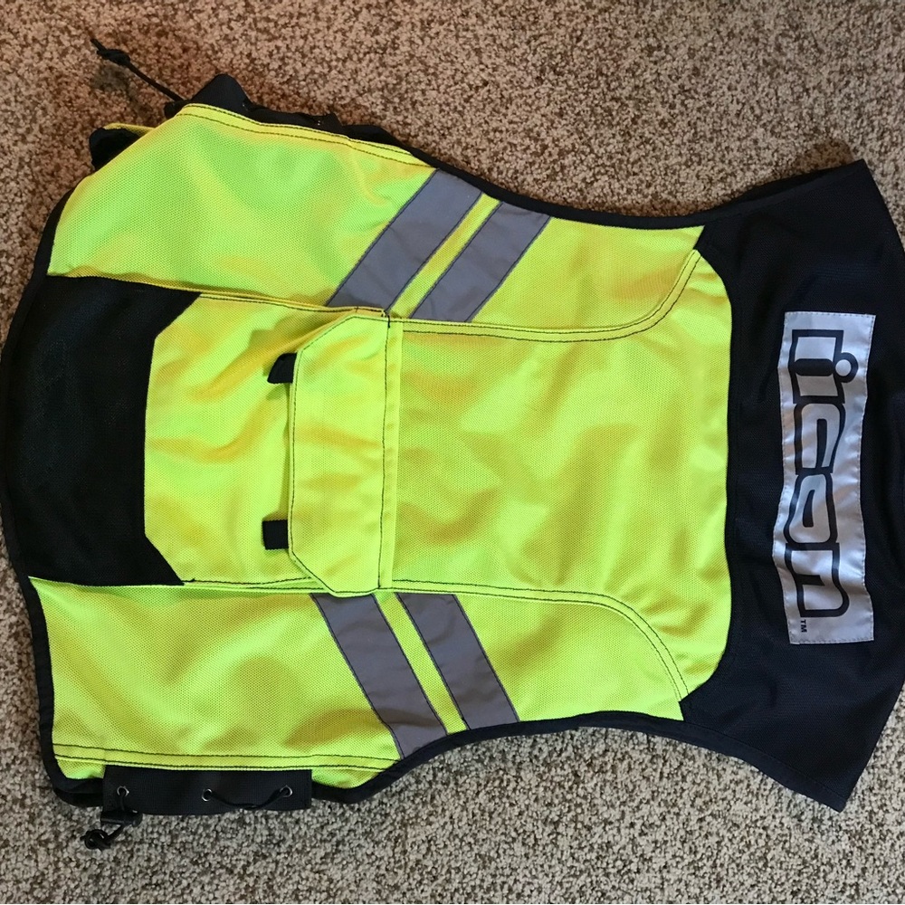 ICON Neon Yellow and Black Vest